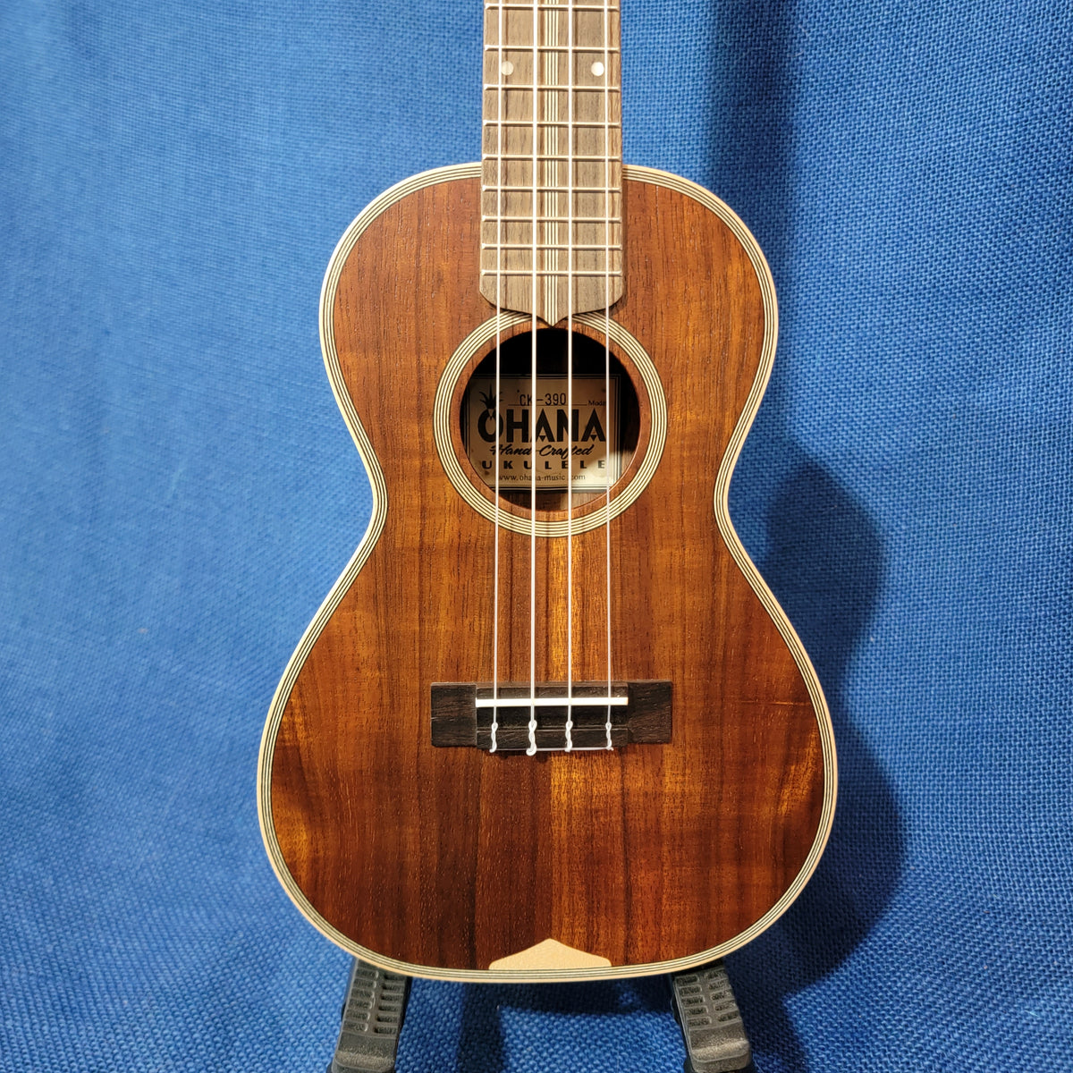 Ohana Concert CK-390 All Solid Koa Vintage 3M-Style Ukulele