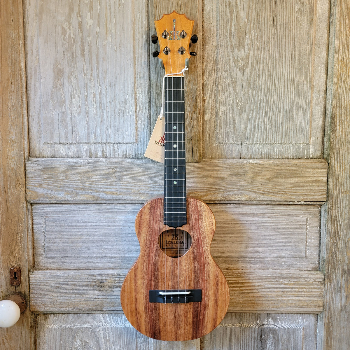 KoAloha Tenor Slimline Pikake All Solid Koa KTM-S10 Ukulele w KoAloha Tenor Slimline Pikake All Solid Koa KTM-S10 Ukulele w