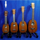 Ohana Sopranissimo Pineapple TTPK-25G Solid Mahogany Teenie Tiny Ukulele h391