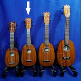 Ohana Pineapple Sopranino TPK-70G All Solid Spruce / Mahogany w Abalone Ukulele h760