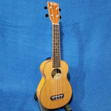 Makai Soprano LK-80W Solid Cedar Top / Laminate Willow Ukulele i223