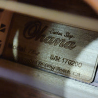 Ohana Custom Shop Tenor Made In America TK-2 All Solid Koa Ukulele with Hard Case P235