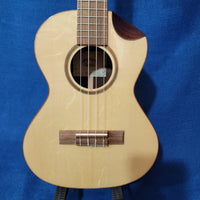 Liquidation: Kala Tenor KA-SPT-SC Solid Bearclaw Spruce Top / Pau Ferro Scallop Cutaway Gloss Ukulele