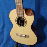 Liquidation: Kala Tenor KA-SPT-SC Solid Bearclaw Spruce Top / Pau Ferro Scallop Cutaway Gloss Ukulele p238