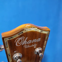 Ohana Tenor Pineapple PKT-70G Blem All Solid Spruce / Mahogany Ukulele p245