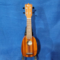 Ohana Sopranissimo Pineapple TTPK-25G Solid Mahogany Teenie Tiny Ukulele s707
