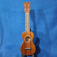 Ohana Sopranino Pequeno Blem Nunes Vintage Style All Solid Mahogany Ukulele s555