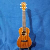 Ohana Concert CK-350G All Solid Koa with Abalone Gloss with 2 button Ukulele with Hardcase s067
