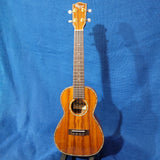 Ohana Concert CK-350G All Solid Koa with Abalone Gloss with 2 button Ukulele with Hardcase s067