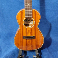 Ohana Concert CK-350G All Solid Koa with Abalone Gloss with 2 button Ukulele with Hardcase s067