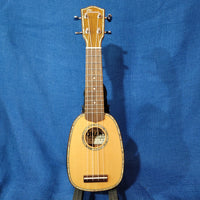 Ohana Pineapple Sopranissimo TTPK-70G All Solid Spruce / Mahogany Teenie Tiny Ukulele p617