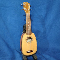 Ohana Pineapple Sopranissimo TTPK-70G All Solid Spruce / Mahogany Teenie Tiny Ukulele p617