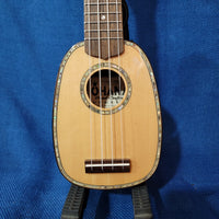 Ohana Pineapple Sopranissimo TTPK-70G All Solid Spruce / Mahogany Teenie Tiny Ukulele p617