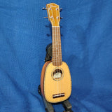 Ohana Pineapple Sopranissimo TTPK-70G All Solid Spruce / Mahogany Teenie Tiny Ukulele p617