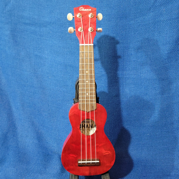 Ohana Sopranissimo O'Nina Red SK-08RD Laminate Willow Teenie Tiny Ukulele P624