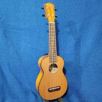 Ohana Soprano SK-50WG Solid Cedar Top / Laminate Willow B&S Ukulele p631