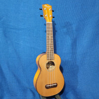 Ohana Soprano SK-50WG Solid Cedar Top / Laminate Willow B&S Ukulele p631