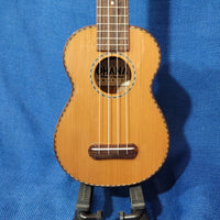 Ohana Soprano SK-50WG Solid Cedar Top / Laminate Willow B&S Ukulele p631