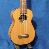 Ohana Soprano SK-50WG Solid Cedar Top / Laminate Willow B&S Ukulele p632