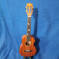 Ohana Tenor TK-32 All Solid Mahogany with Fretboard Inlay Slotted Headstock Ukulele p639