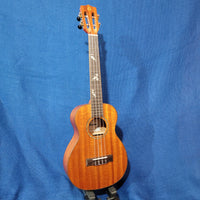 Ohana Tenor TK-32 All Solid Mahogany with Fretboard Inlay Slotted Headstock Ukulele p640