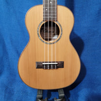 Ohana Tenor TK-50ME Solid Cedar Top Laminate Macassar Ebony Slotted Headstock Ukulele P642