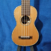 Ohana Super Soprano Long Neck SK-250M All Solid Cedar / Acacia Ukulele P643