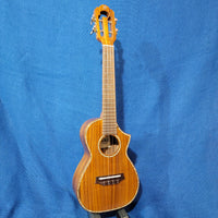 Ohana Concert CK-7 All Solid Spruce / Flame Maple Cutaway Ukulele P647