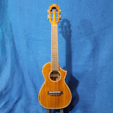 Ohana Concert CK-7 All Solid Spruce / Flame Maple Cutaway Ukulele P647