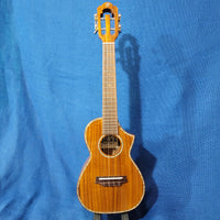 Ohana Concert CK-7 All Solid Spruce / Flame Maple Cutaway Ukulele P647