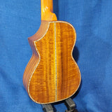 Ohana Concert CK-7 All Solid Spruce / Flame Maple Cutaway Ukulele P647