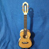 Ohana Concert CK-450QEL All Solid Quilted Eucalyptus Ukulele P679