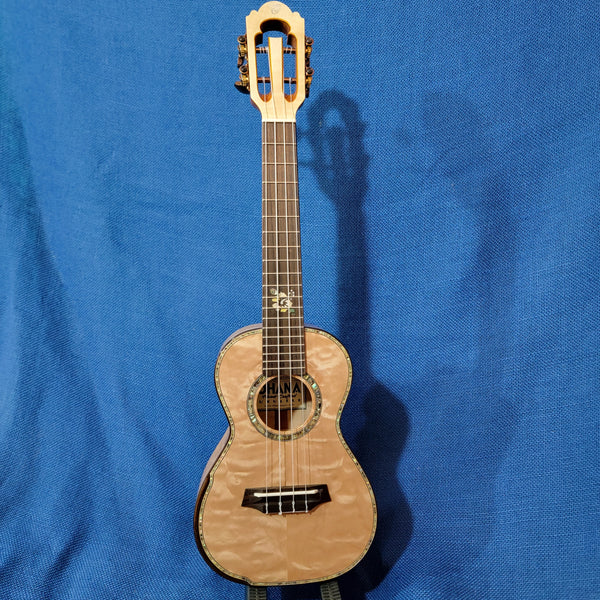 Ohana Concert CK-450QEL All Solid Quilted Eucalyptus Ukulele P680