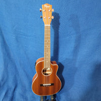 Ohana Tenor TK-20CE Solid Mahogany Top / Laminate Back and Sides A/E Cutaway Ukulele P692