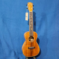 Ohana Concert CK-570G Select All Solid Koa Birds Abalone Inlay Ukulele with Hard Case p725