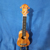 KoAloha Super Soprano Long Neck Solid Koa KSM-02 Made in Hawaii Ukulele w/ Hardcase P732