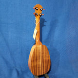 KoAloha Super Soprano Pineapple Long Neck All Solid Koa KSM-03 Made in Hawaii Ukulele w/ Case P736