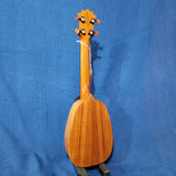 KoAloha Super Soprano Pineapple Long Neck All Solid Koa KSM-03 Made in Hawaii Ukulele w/ Case P738