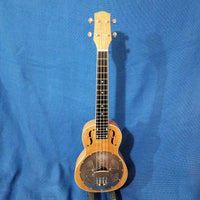 Gold Tone Super Concert Long (Tenor) Neck ResoMaple Laminate Curly Maple Resonator Ukulele with Gigbag P761