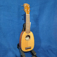 Ohana Pineapple Sopranissimo TTPK-70G All Solid Spruce / Mahogany Teenie Tiny Ukulele p828