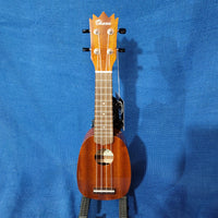 Ohana Sopranissimo Pineapple TTPK-25G Solid Mahogany Teenie Tiny Ukulele p838