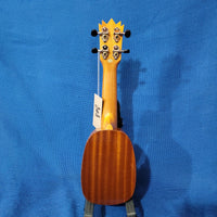 Ohana Sopranissimo Pineapple TTPK-25G Solid Mahogany Teenie Tiny Ukulele p840