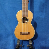 Ohana Super Soprano Long Neck SK-250M All Solid Cedar / Acacia Ukulele P843