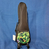 Ohana Soprano Pineapple Starter Pack PK-10 Lam Mahogany Ukulele Parrot Bag, Tuner, Strap, Button P866