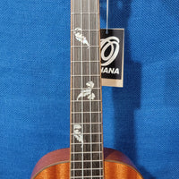 Ohana Tenor TK-32 All Solid Mahogany with Fretboard Inlay Slotted Headstock Ukulele p880