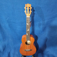 Ohana Tenor TK-32 All Solid Mahogany with Fretboard Inlay Slotted Headstock Ukulele p881