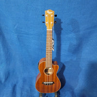 Ohana Concert CK-35GCE All Solid Mahogany Gloss Cutaway A/E Ukulele p913