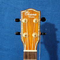 Ohana Concert CK-370G All Solid Koa Birds Abalone Inlay Ukulele p927