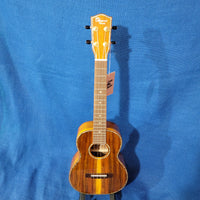 Ohana Tenor TK-350G All Solid Koa with Abalone Ukulele with Hard Case P930