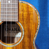 Ohana Tenor TK-350G All Solid Koa with Abalone Ukulele with Hard Case P930